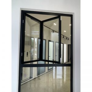 Modern white triple glazed top hung aluminium awning windows