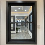 Aluminum casement window with stainless steel window grill design
