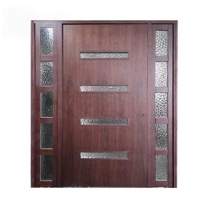 Simple single leaf hotel solid wood mahogany interior doors